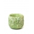 Osłonka ceramiczna/wazon liście zielone 15cm