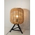 Lampa nocna trójnóg z bambusa