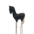Koń Konik drewniany skandynawski Czarny 34cm