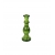 Świecznik szklany butelkowa zieleń 20 cm