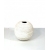 Wazonik ceramiczny biały kula