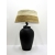 Lampa ceramiczna + abażur trawa morska