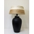 Lampa ceramiczna + abażur trawa morska