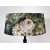 Lampa podłogowa na metalowej postawie z kwiatowym abażurem 156 cm