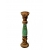 Świecznik drewniany kandelaar jasny brąz - miętowy 50 cm