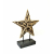 Gwiazda z kawałków drewna stojąca 40cm