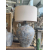 Lampa ceramiczna prążkowana Rustykalna z abażurem 92cm